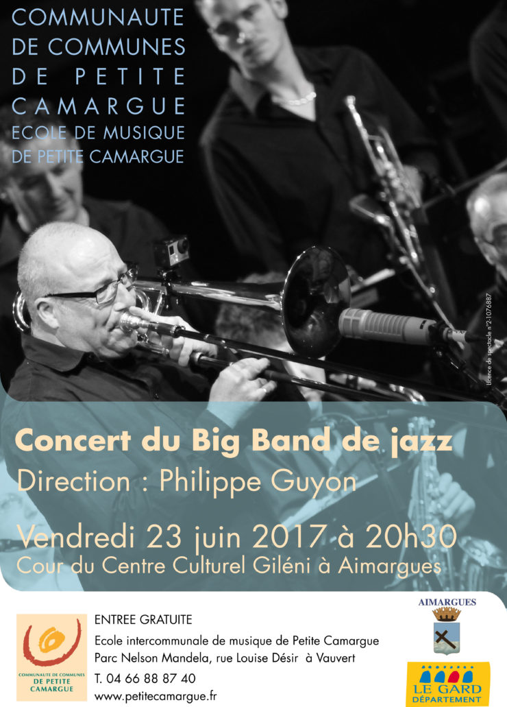 affiche concert du Big Band de Jazz