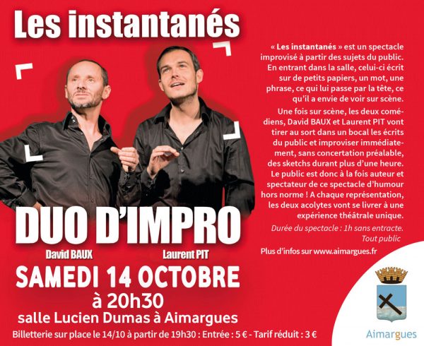 affiche duo d'impro