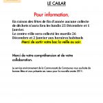 informations Le caialr collecte des déchets