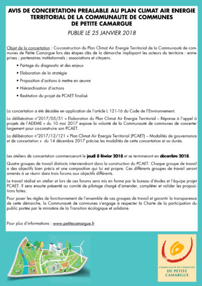 avis cocertation préalable au plan climat air énergie