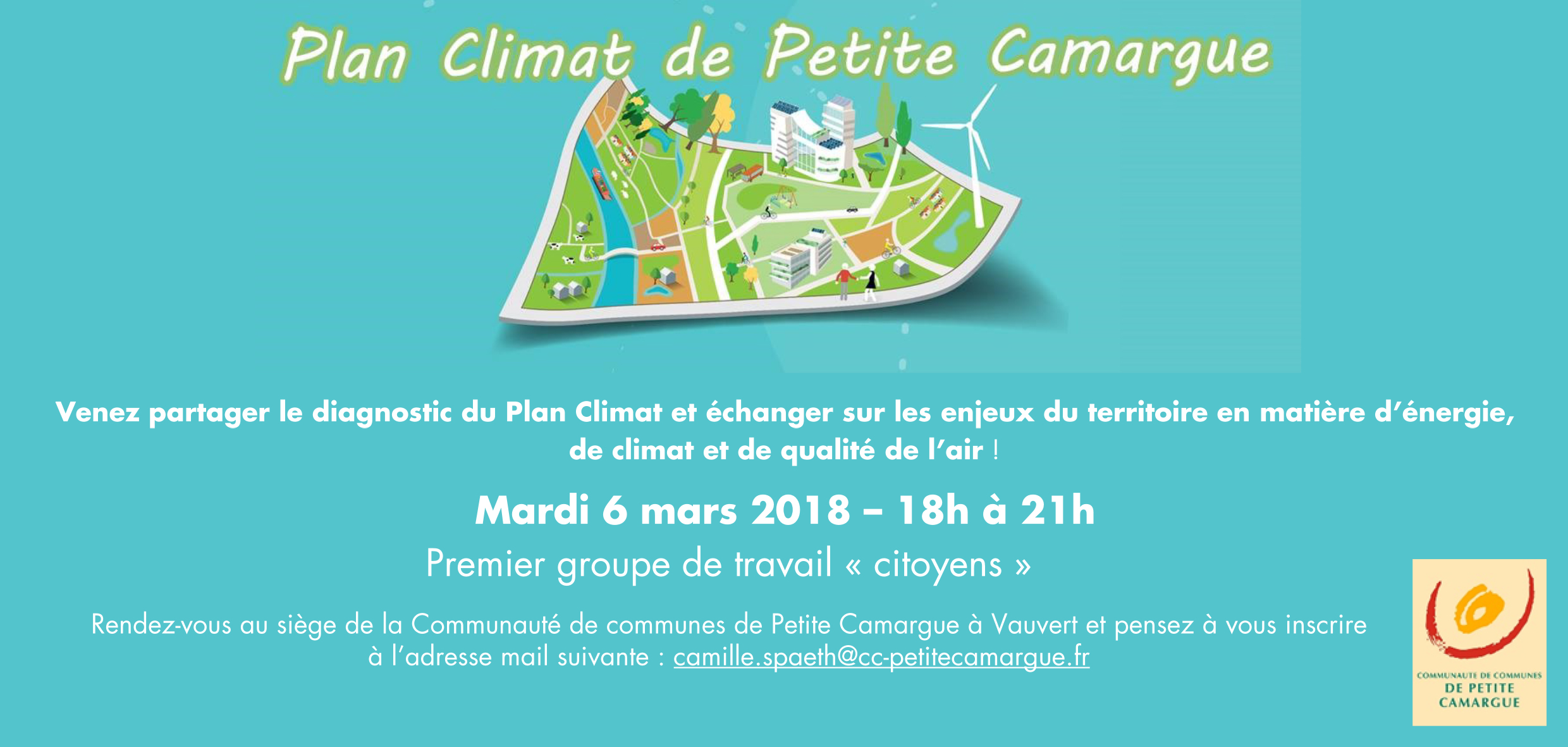 Plan climat de petite camargue