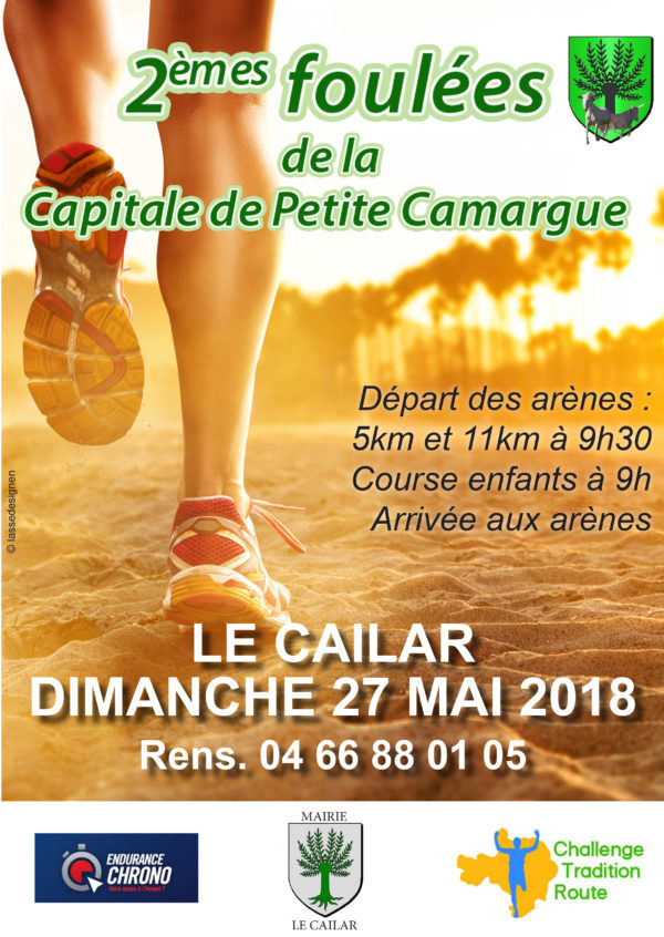 affiche 2 foulées de la capitale de petite camargue