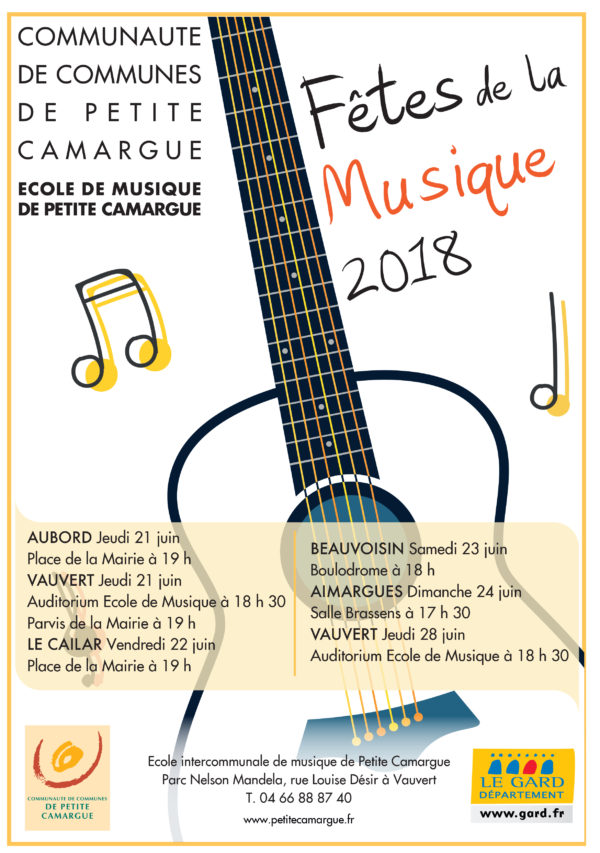 affiche fêtes de la musique 2018