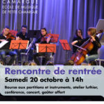 rencontre de rentree de l'école intercommunale de musique