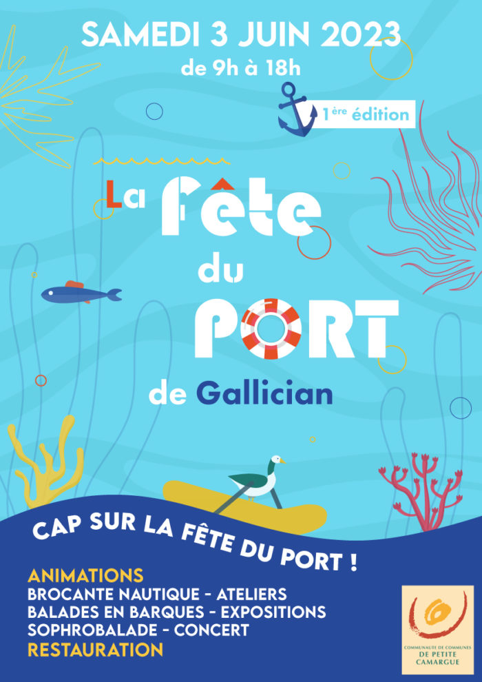 Affiche de la Fête du port de Gallician 2023